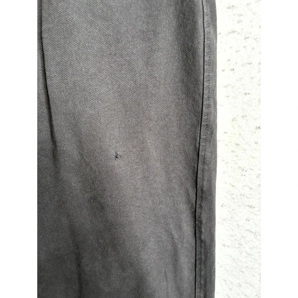 Uniqlo Washed Jersey Ankle Pants Mens S Charcoal Gray Cotton Stretch Drawstring